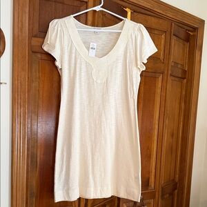 Elegant Cream Women's casual dress
